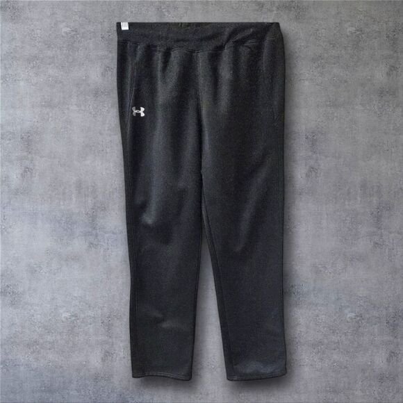UNDER ARMOUR Black Loose Fit Drawstring Workout Pants Size M - Picture 2 of 14
